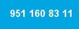 951 160 83 11